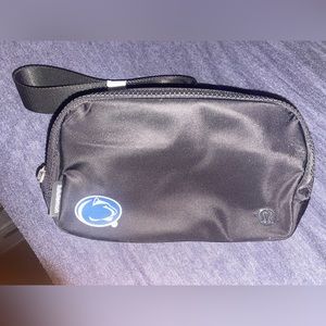 Penn State Lululemon Everywhere Belt Bag in black